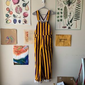 LSU Game Day overalls XS